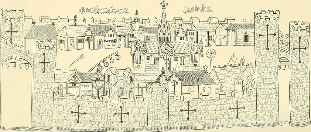 An illustration from Some account of domestic architecture in England from Edward I to Richard II, with notices of foreign examples and numerous illustrations of existing remains from original drawings, 1882, leaf 289