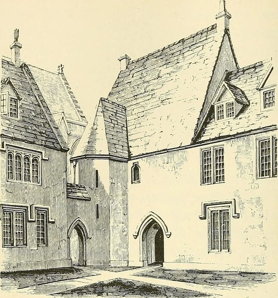 An illustration from Some account of domestic architecture in England from Edward I to Richard II, with notices of foreign examples and numerous illustrations of existing remains from original drawings, 1882, leaf 301