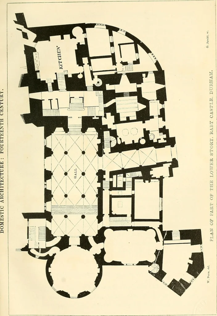 An illustration from Some account of domestic architecture in England from Edward I to Richard II, with notices of foreign examples and numerous illustrations of existing remains from original drawings, 1882, leaf 326