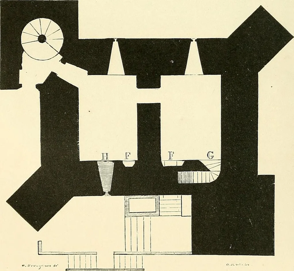 An illustration from Some account of domestic architecture in England from Edward I to Richard II, with notices of foreign examples and numerous illustrations of existing remains from original drawings, 1882, leaf 341