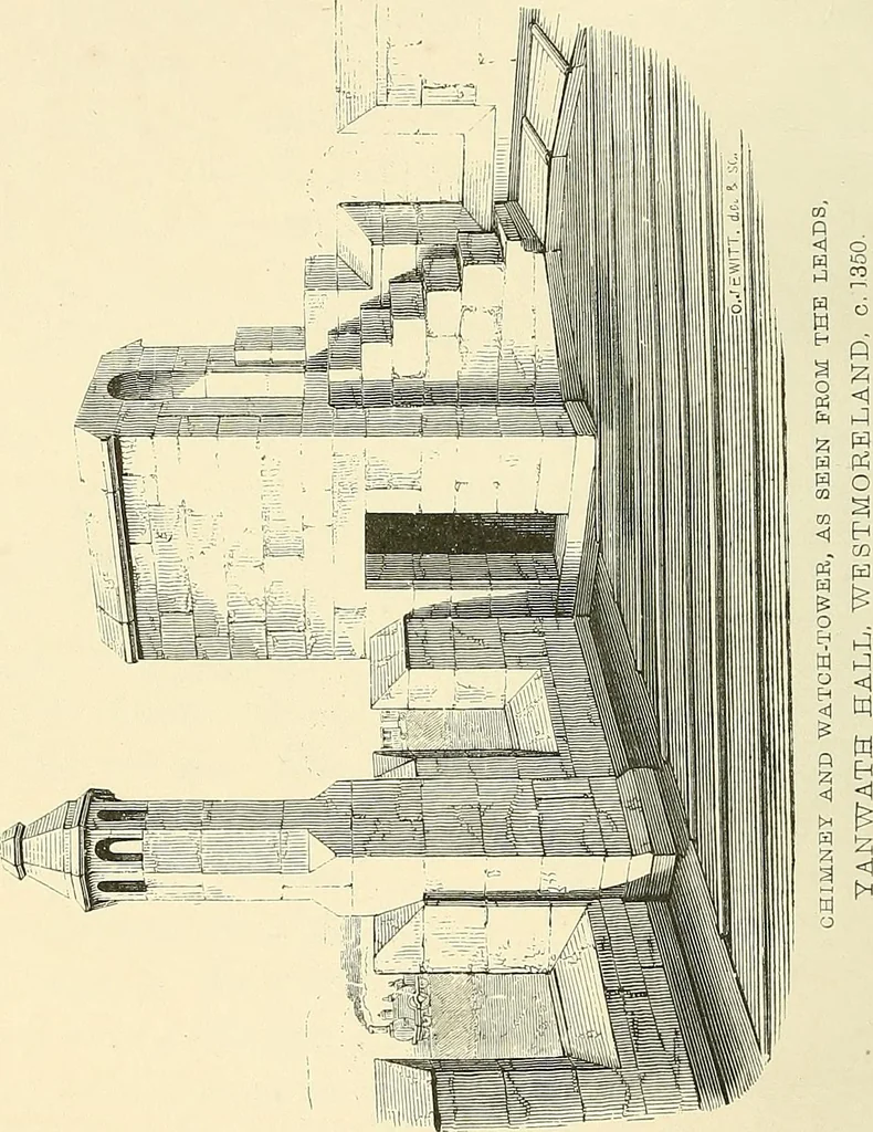 An illustration from Some account of domestic architecture in England from Edward I to Richard II, with notices of foreign examples and numerous illustrations of existing remains from original drawings, 1882, leaf 351