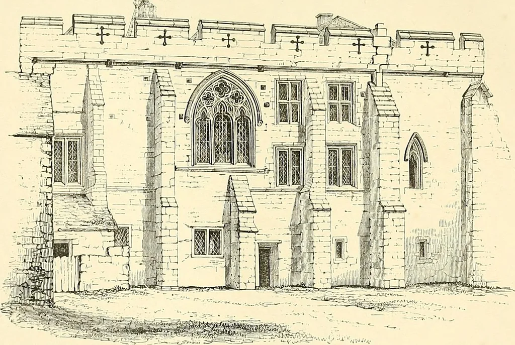An illustration from Some account of domestic architecture in England from Edward I to Richard II, with notices of foreign examples and numerous illustrations of existing remains from original drawings, 1882, leaf 368