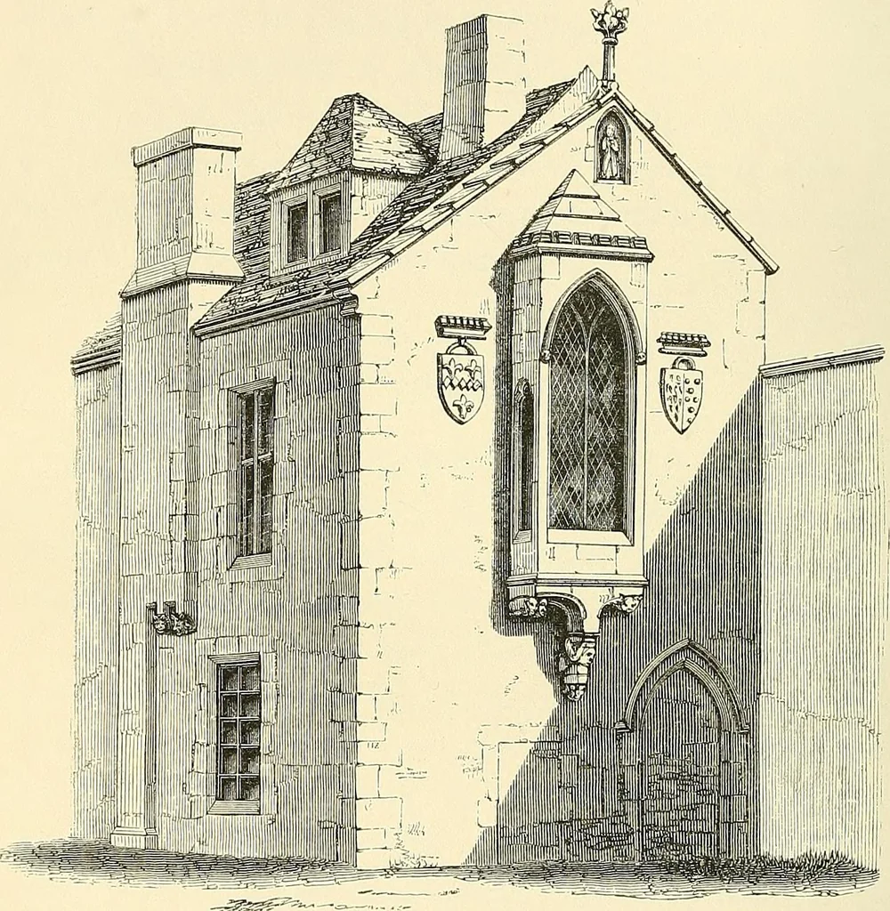 An illustration from Some account of domestic architecture in England from Edward I to Richard II, with notices of foreign examples and numerous illustrations of existing remains from original drawings, 1882, leaf 389