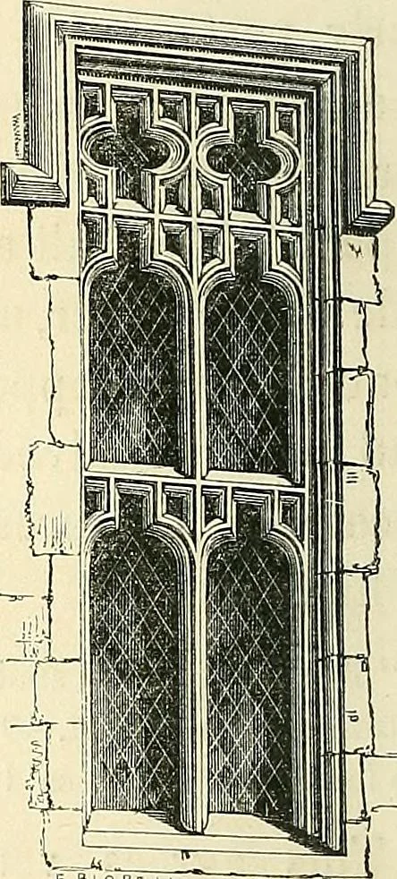 An illustration from Some account of domestic architecture in England from Edward I to Richard II, with notices of foreign examples and numerous illustrations of existing remains from original drawings, 1882, leaf 393
