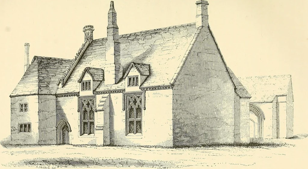 An illustration from Some account of domestic architecture in England from Edward I to Richard II, with notices of foreign examples and numerous illustrations of existing remains from original drawings, 1882, leaf 408
