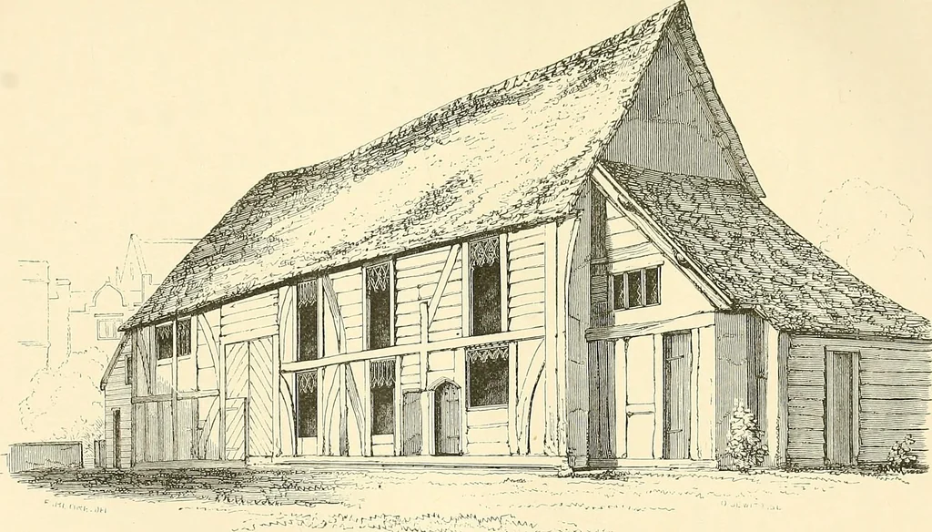 An illustration from Some account of domestic architecture in England from Edward I to Richard II, with notices of foreign examples and numerous illustrations of existing remains from original drawings, 1882, leaf 418