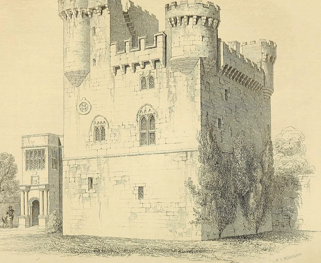 An illustration from Some account of domestic architecture in England from Edward I to Richard II, with notices of foreign examples and numerous illustrations of existing remains from original drawings, 1882, leaf 45