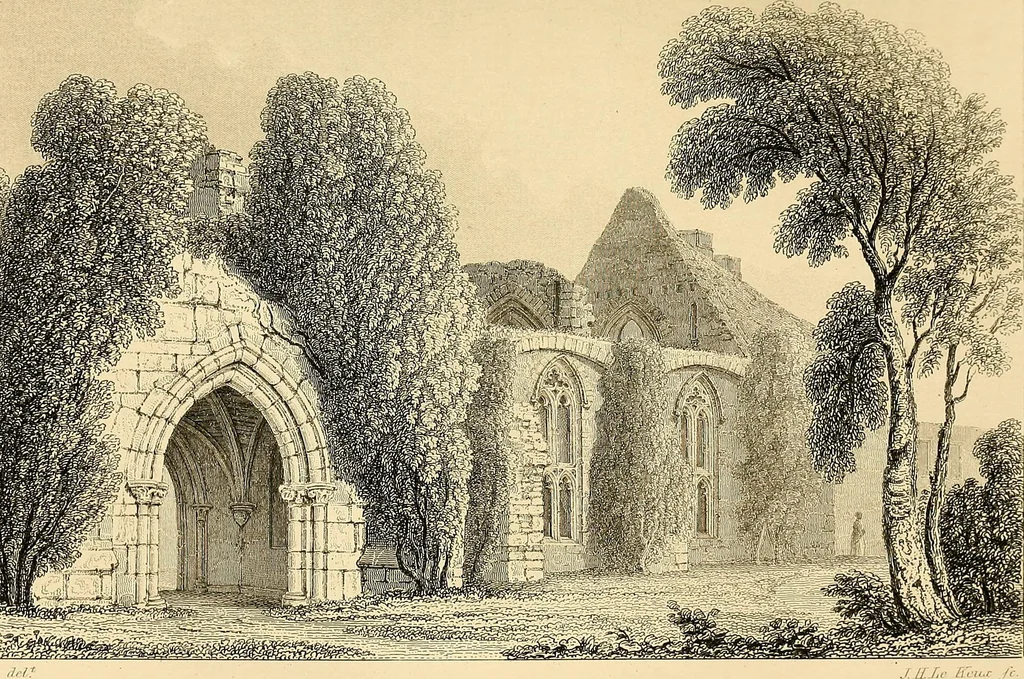 An illustration from Some account of domestic architecture in England from Edward I to Richard II, with notices of foreign examples and numerous illustrations of existing remains from original drawings, 1882, leaf 472