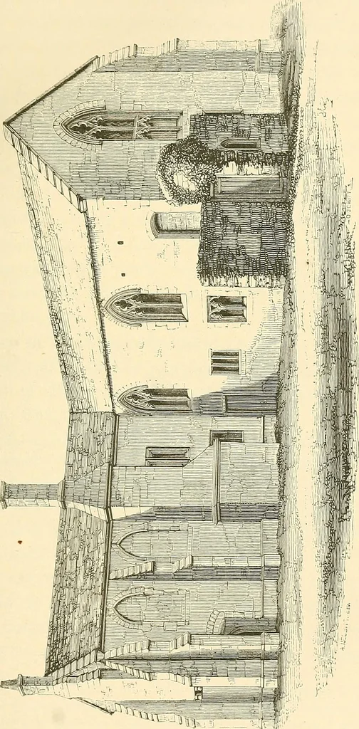 An illustration from Some account of domestic architecture in England from Edward I to Richard II, with notices of foreign examples and numerous illustrations of existing remains from original drawings, 1882, leaf 486