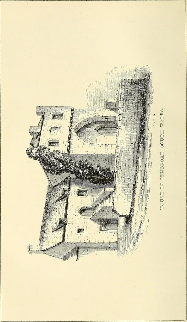 An illustration from Some account of domestic architecture in England from Edward I to Richard II, with notices of foreign examples and numerous illustrations of existing remains from original drawings, 1882, leaf 523