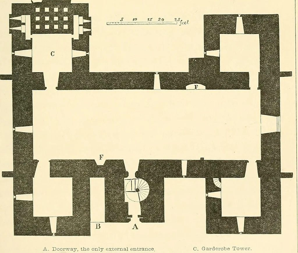 An illustration from Some account of domestic architecture in England from Edward I to Richard II, with notices of foreign examples and numerous illustrations of existing remains from original drawings, 1882, leaf 536