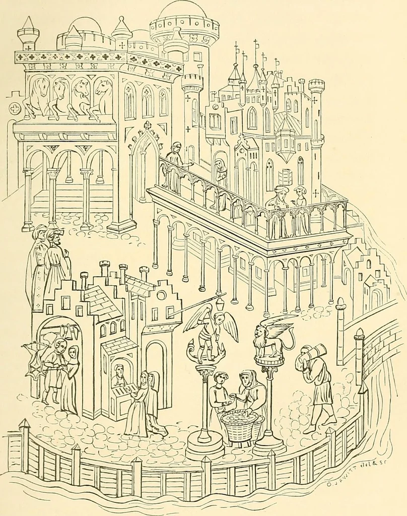 An illustration from Some account of domestic architecture in England from Edward I to Richard II, with notices of foreign examples and numerous illustrations of existing remains from original drawings, 1882, leaf 56