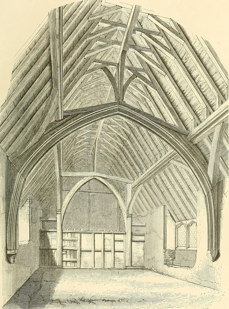 An illustration from Some account of domestic architecture in England from Edward I to Richard II, with notices of foreign examples and numerous illustrations of existing remains from original drawings, 1882, leaf 66