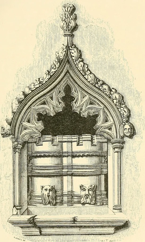 An illustration from Some account of domestic architecture in England from Edward I to Richard II, with notices of foreign examples and numerous illustrations of existing remains from original drawings, 1882, leaf 94