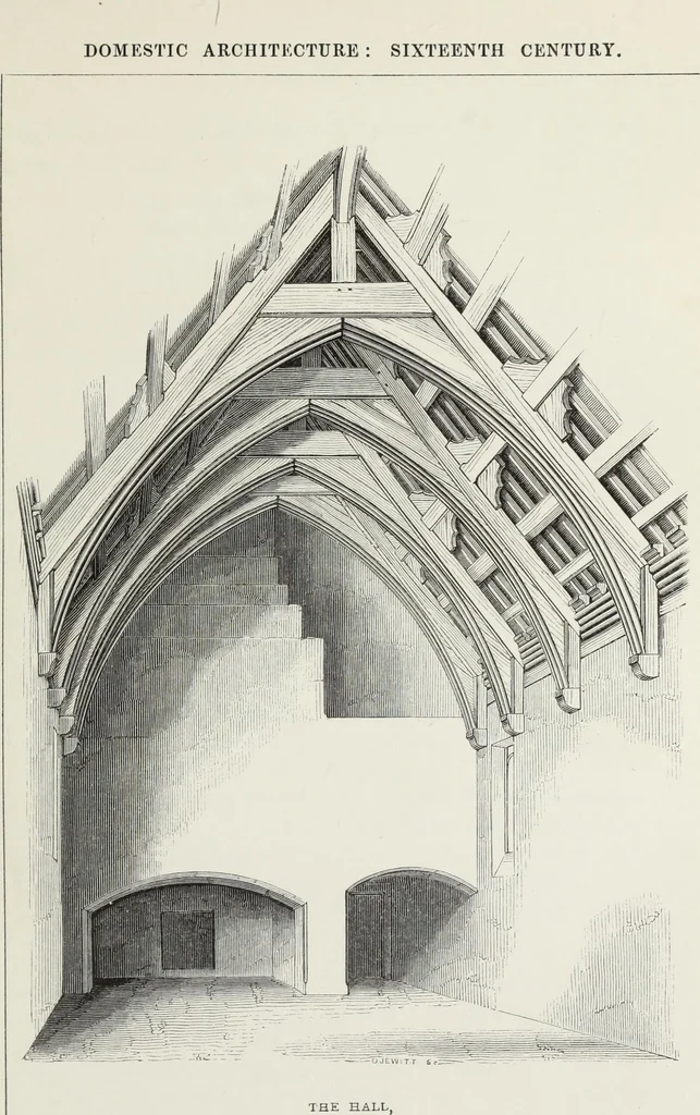 An illustration from Some account of domestic architecture in England, from Richard II to Henry VIII, 1859, leaf 130
