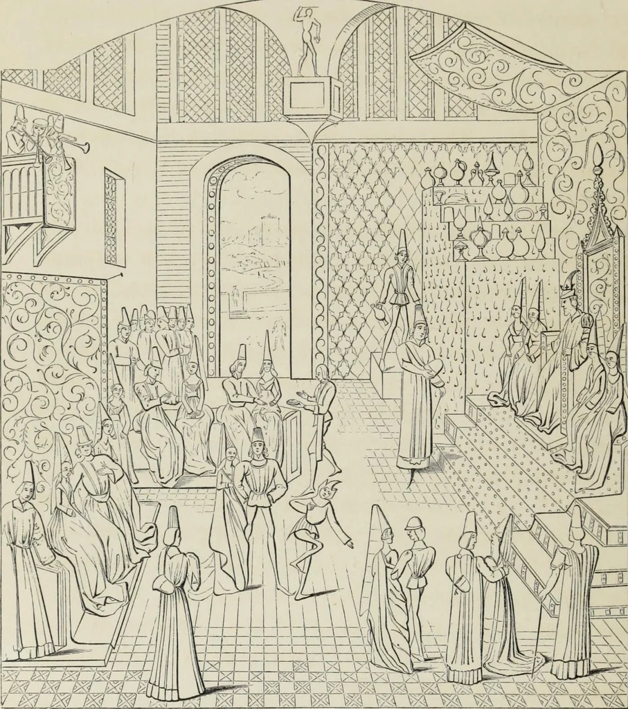 An illustration from Some account of domestic architecture in England, from Richard II to Henry VIII, 1859, leaf 143