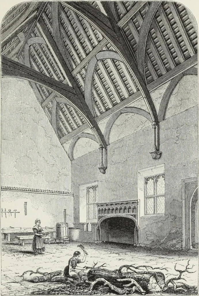 An illustration from Some account of domestic architecture in England, from Richard II to Henry VIII, 1859, leaf 146