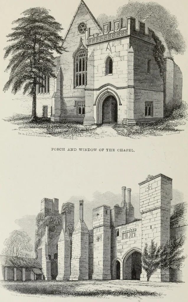 An illustration from Some account of domestic architecture in England, from Richard II to Henry VIII, 1859, leaf 159