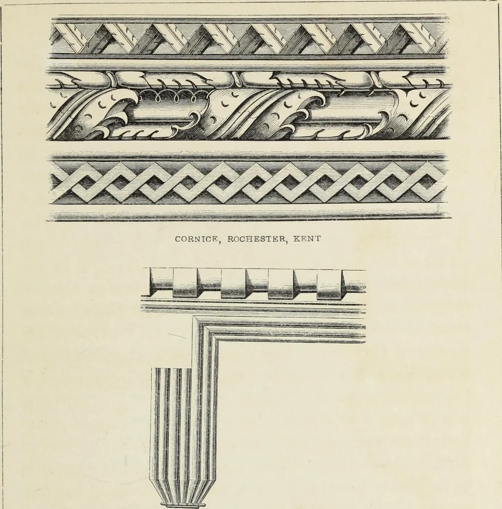 An illustration from Some account of domestic architecture in England, from Richard II to Henry VIII, 1859, leaf 194