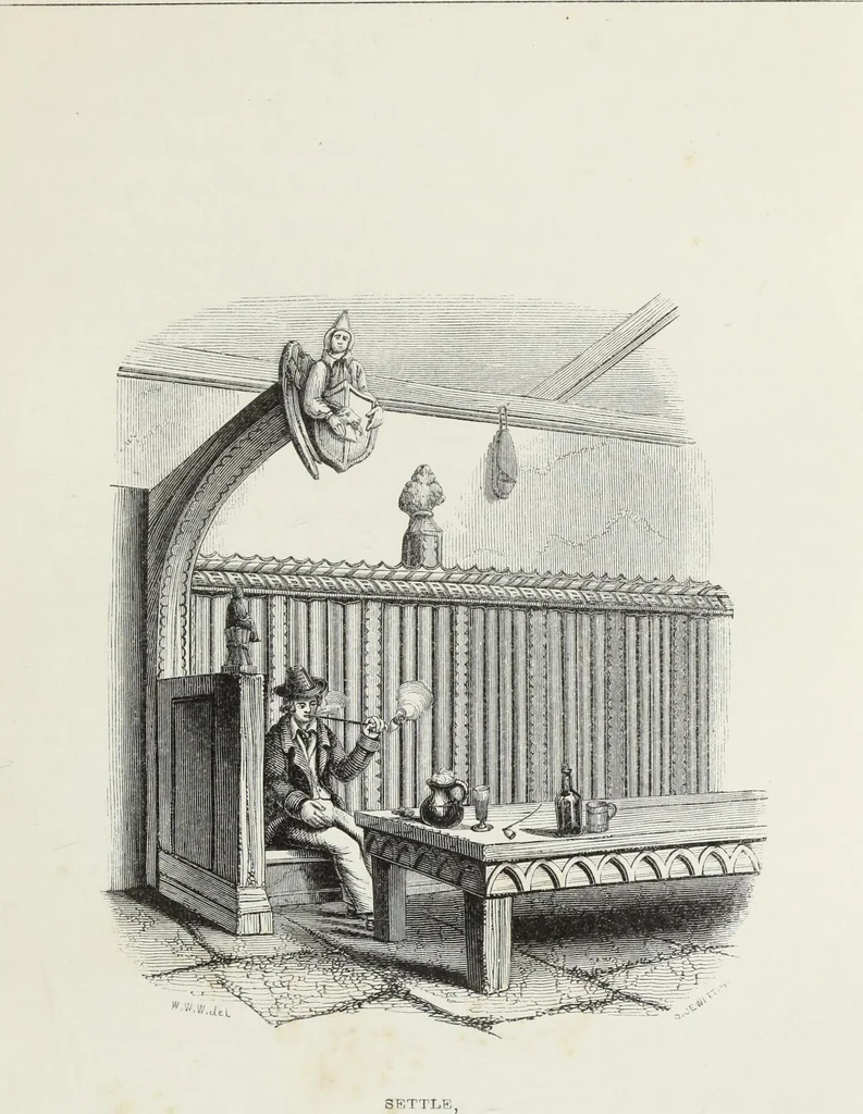 An illustration from Some account of domestic architecture in England, from Richard II to Henry VIII, 1859, leaf 198