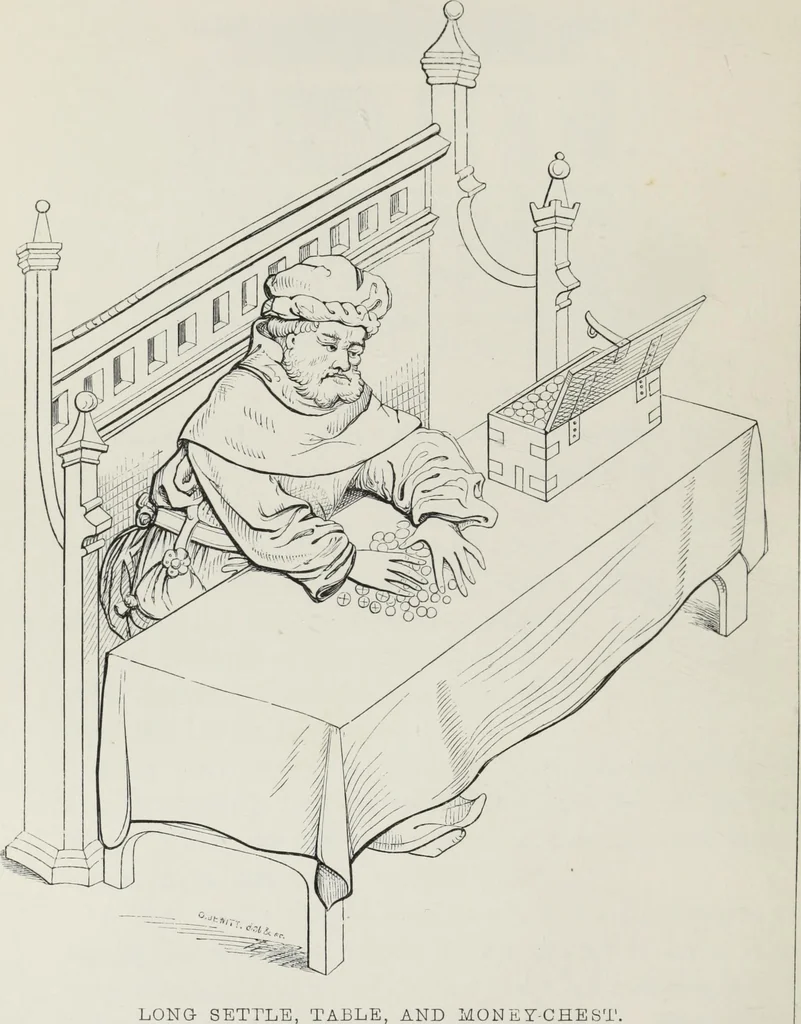 An illustration from Some account of domestic architecture in England, from Richard II to Henry VIII, 1859, leaf 203
