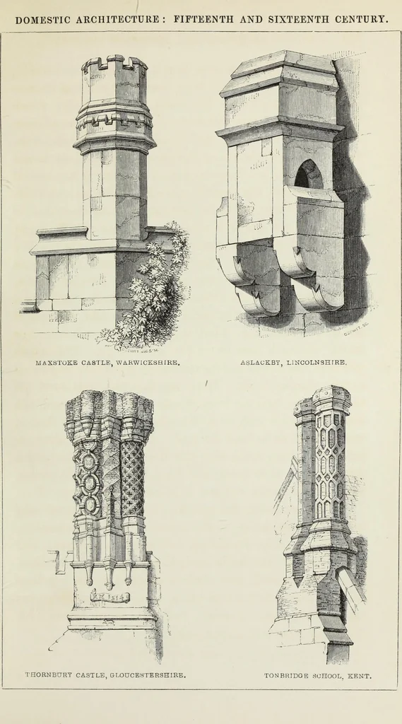 An illustration from Some account of domestic architecture in England, from Richard II to Henry VIII, 1859, leaf 218
