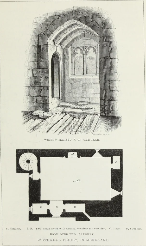 An illustration from Some account of domestic architecture in England, from Richard II to Henry VIII, 1859, leaf 264