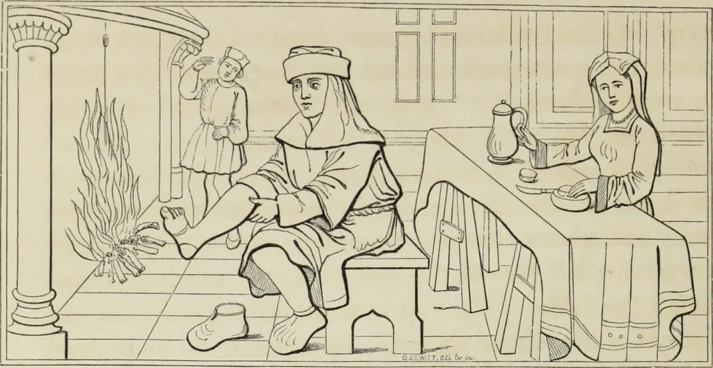 An illustration from Some account of domestic architecture in England, from Richard II to Henry VIII, 1859, leaf 299