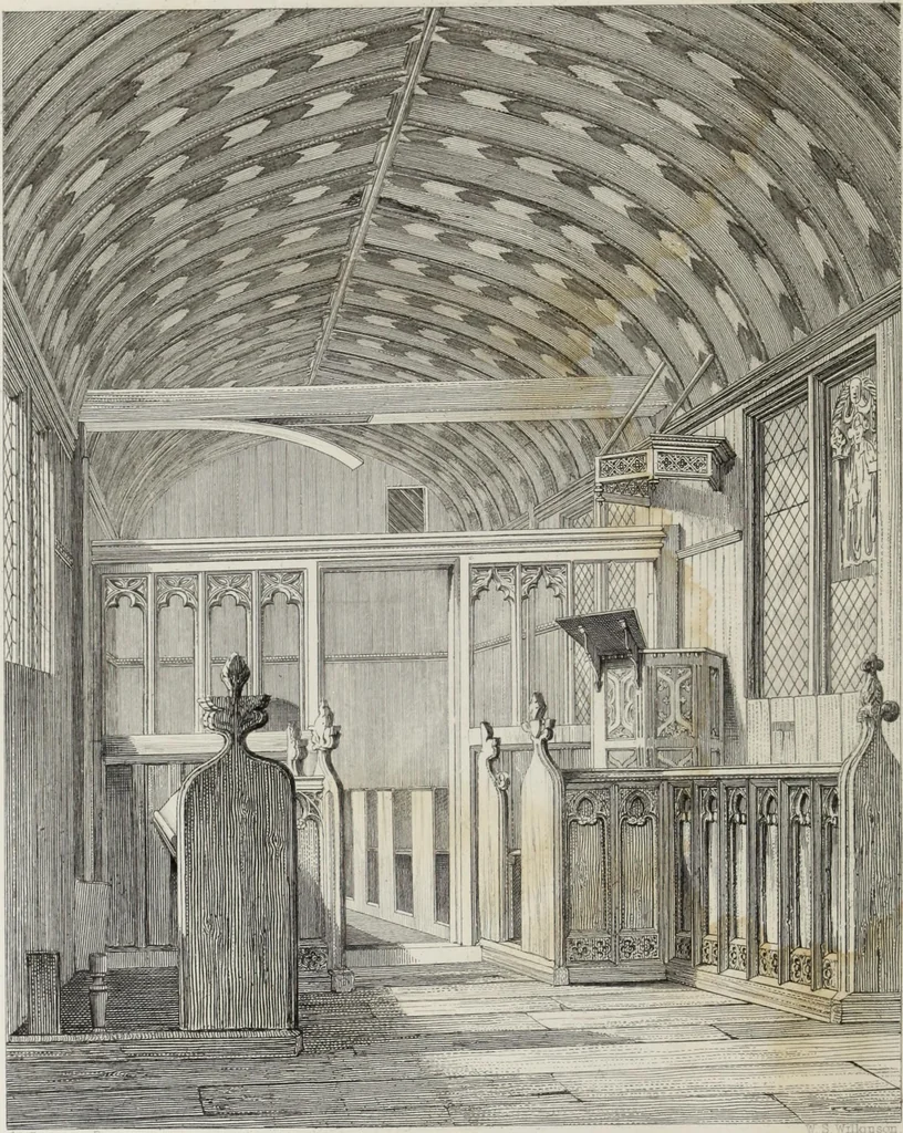 An illustration from Some account of domestic architecture in England, from Richard II to Henry VIII, 1859, leaf 303