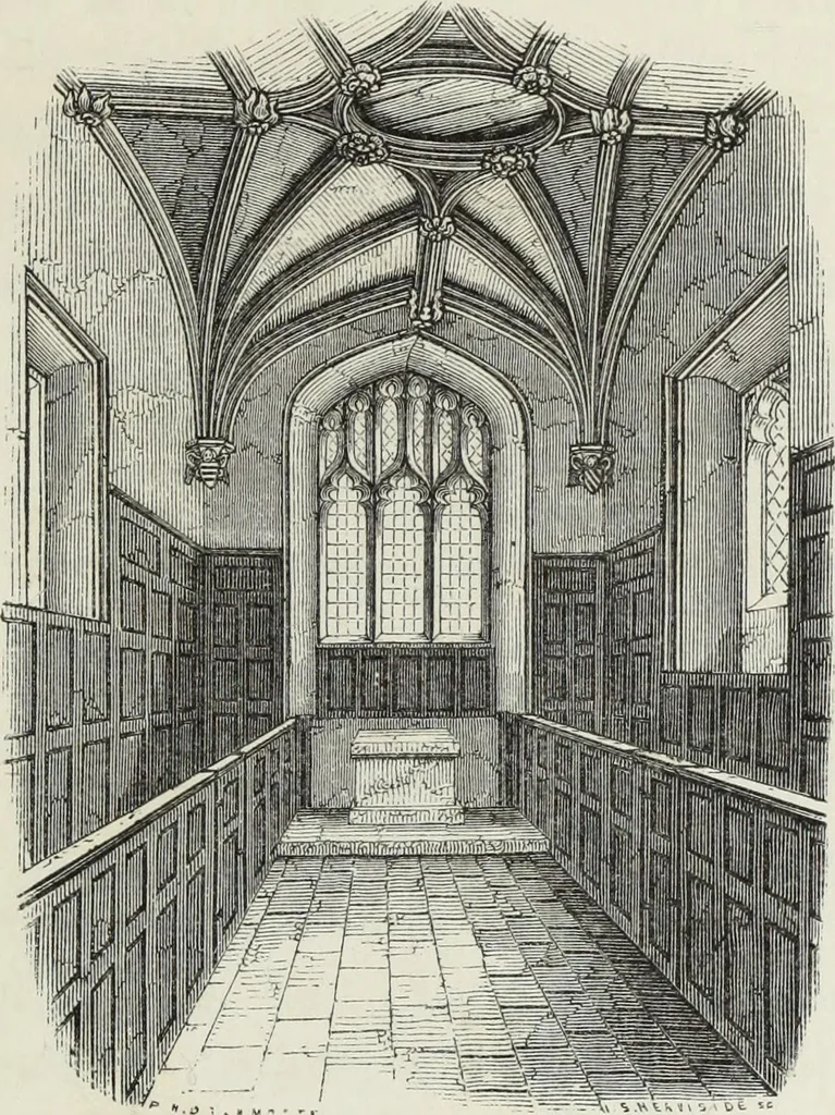 An illustration from Some account of domestic architecture in England, from Richard II to Henry VIII, 1859, leaf 308