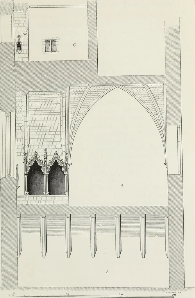 An illustration from Some account of domestic architecture in England, from Richard II to Henry VIII, 1859, leaf 320