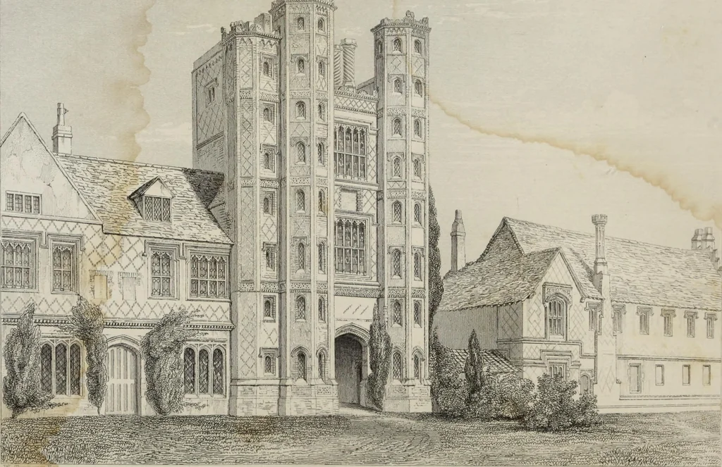 An illustration from Some account of domestic architecture in England, from Richard II to Henry VIII, 1859, leaf 329