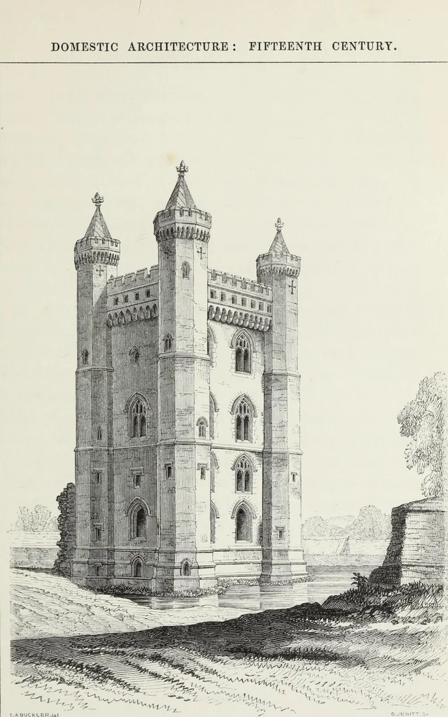An illustration from Some account of domestic architecture in England, from Richard II to Henry VIII, 1859, leaf 38