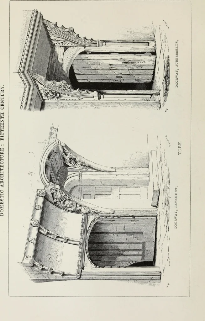 An illustration from Some account of domestic architecture in England, from Richard II to Henry VIII, 1859, leaf 65