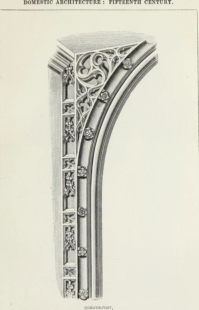 An illustration from Some account of domestic architecture in England, from Richard II to Henry VIII, 1859, leaf 68