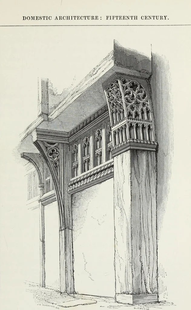 An illustration from Some account of domestic architecture in England, from Richard II to Henry VIII, 1859, leaf 70