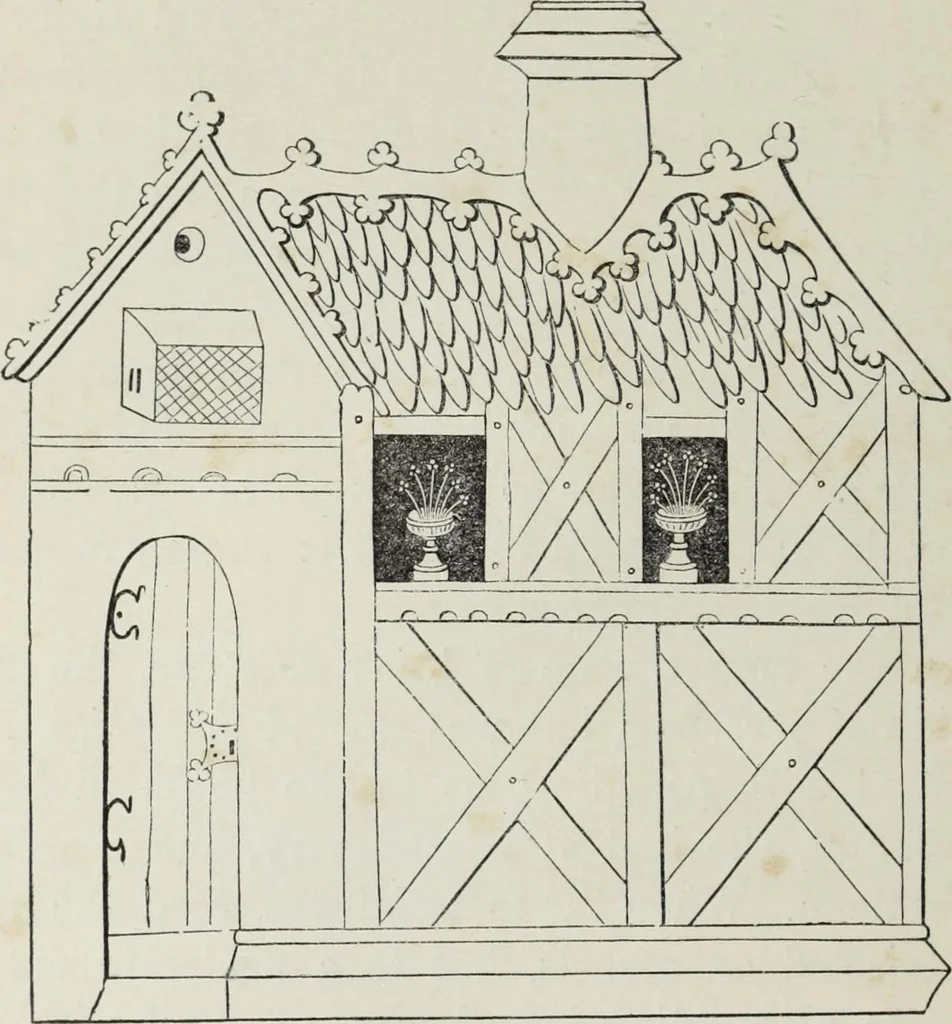 An illustration from Some account of domestic architecture in England, from Richard II to Henry VIII, 1859, leaf 81