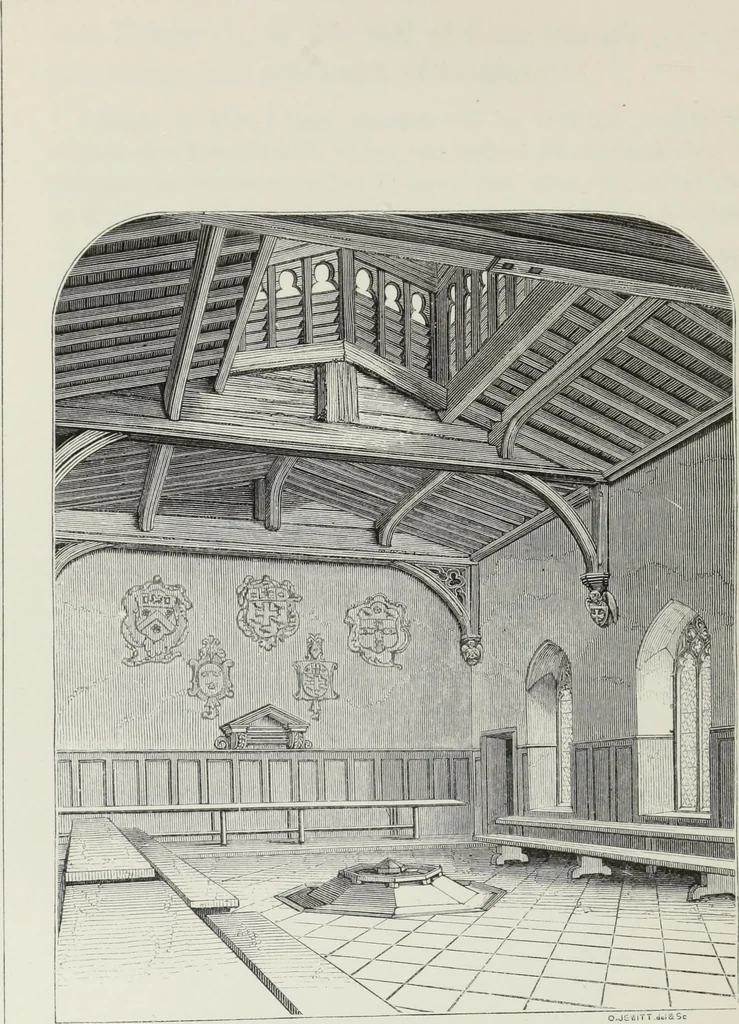 An illustration from Some account of domestic architecture in England, from Richard II to Henry VIII, 1859, leaf 99