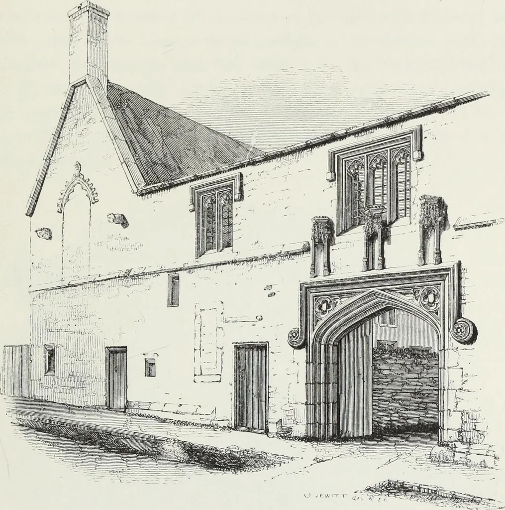 An illustration from Some account of domestic architecture in England, from Richard II to Henry VIII, 1859, leaf 104