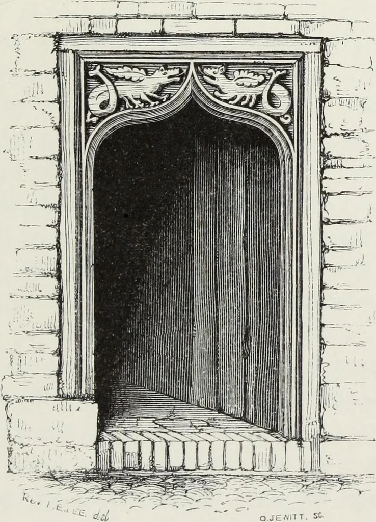 An illustration from Some account of domestic architecture in England, from Richard II to Henry VIII, 1859, leaf 132