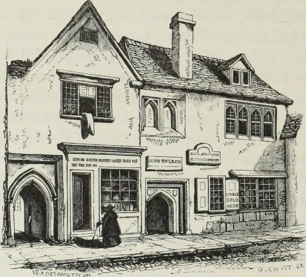 An illustration from Some account of domestic architecture in England, from Richard II to Henry VIII, 1859, leaf 143
