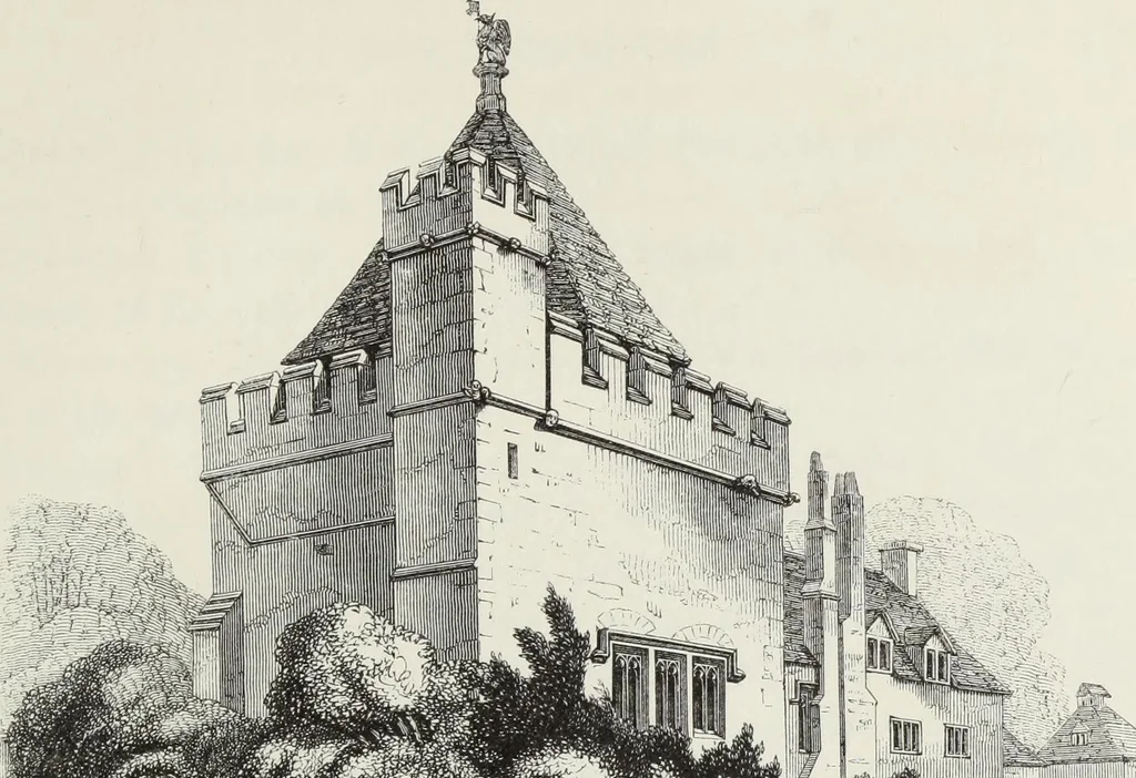 An illustration from Some account of domestic architecture in England, from Richard II to Henry VIII, 1859, leaf 148