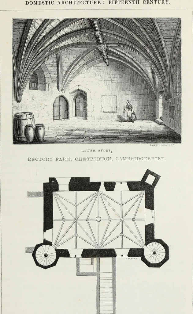 An illustration from Some account of domestic architecture in England, from Richard II to Henry VIII, 1859, leaf 182