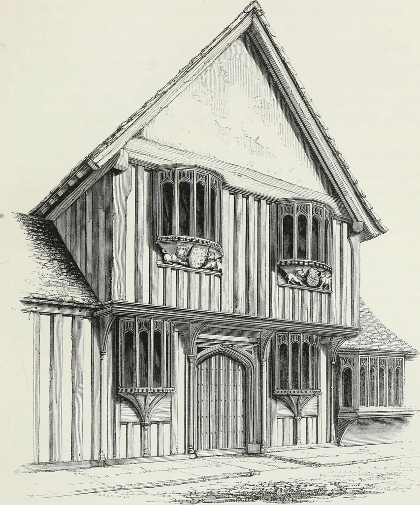 An illustration from Some account of domestic architecture in England, from Richard II to Henry VIII, 1859, leaf 188