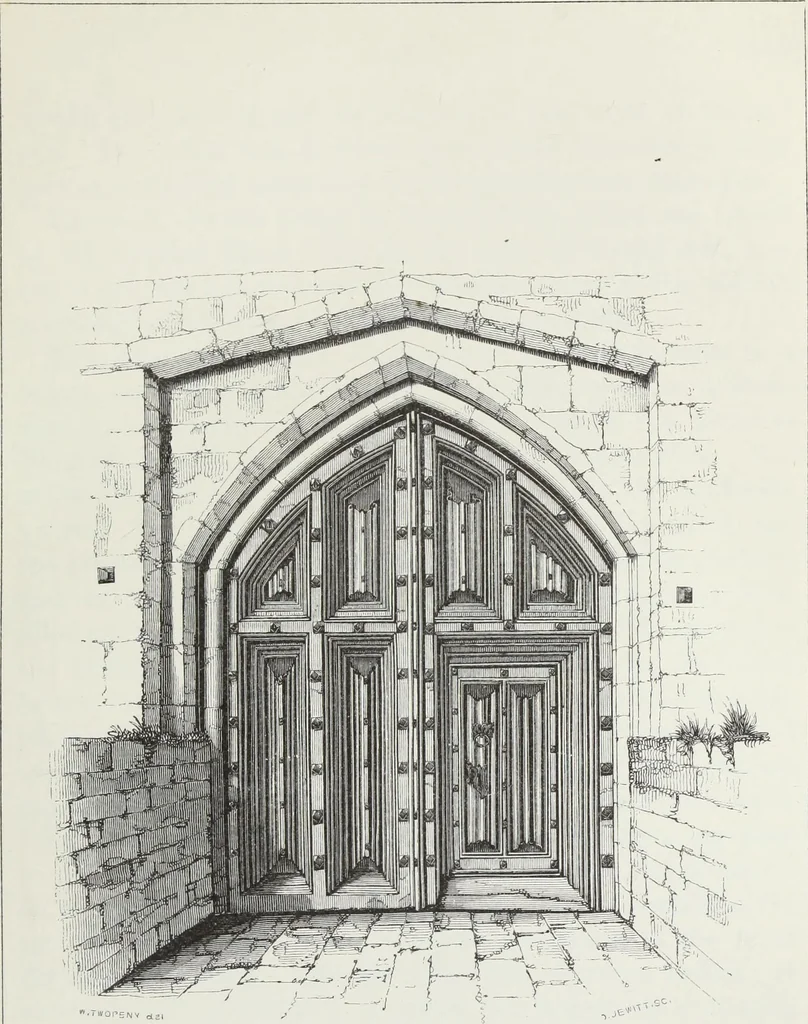 An illustration from Some account of domestic architecture in England, from Richard II to Henry VIII, 1859, leaf 202