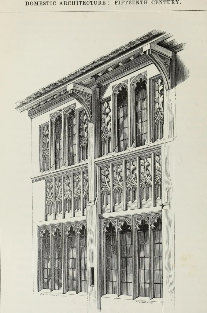 An illustration from Some account of domestic architecture in England, from Richard II to Henry VIII, 1859, leaf 253