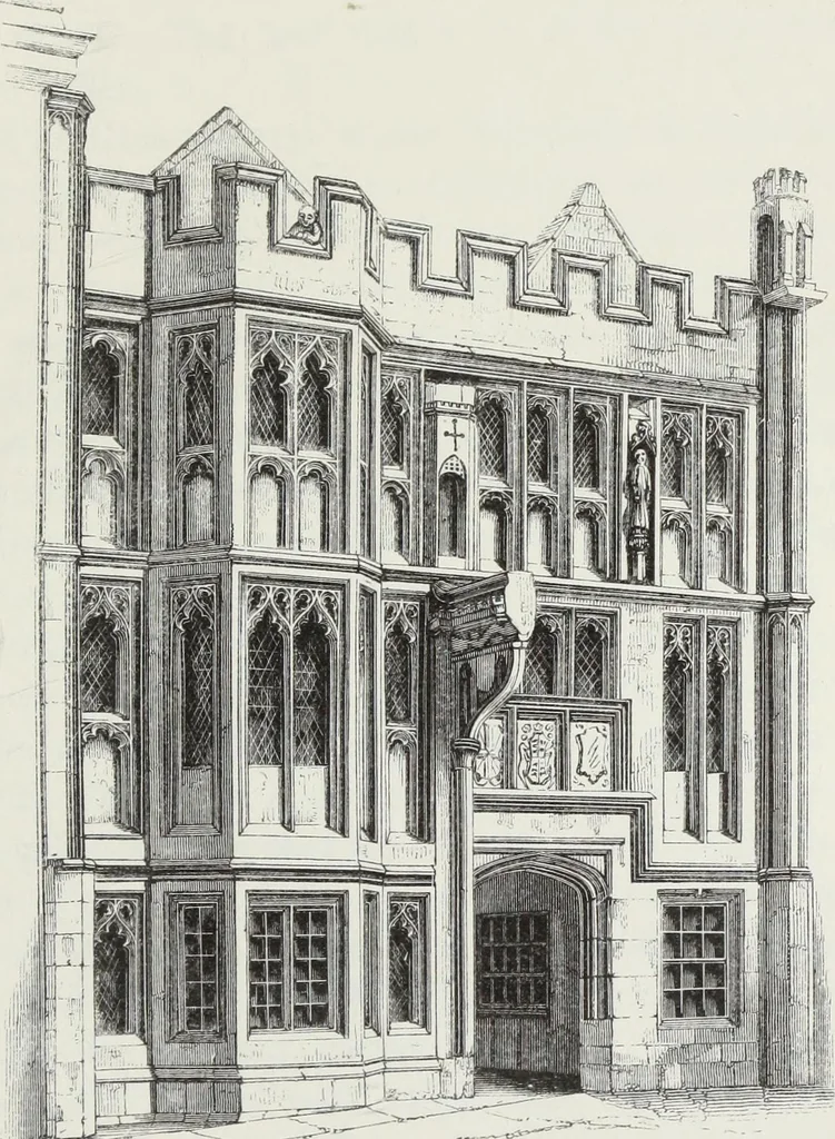 An illustration from Some account of domestic architecture in England, from Richard II to Henry VIII, 1859, leaf 256