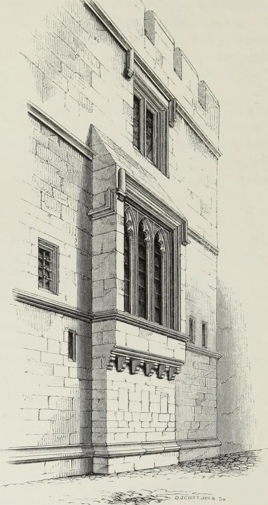 An illustration from Some account of domestic architecture in England, from Richard II to Henry VIII, 1859, leaf 31