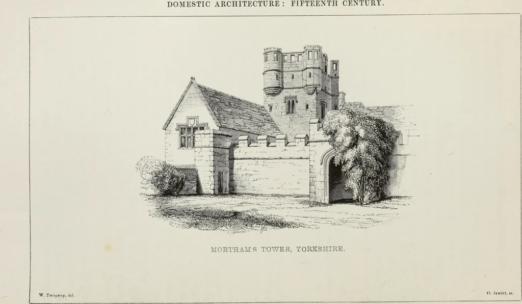 An illustration from Some account of domestic architecture in England, from Richard II to Henry VIII, 1859, leaf 43