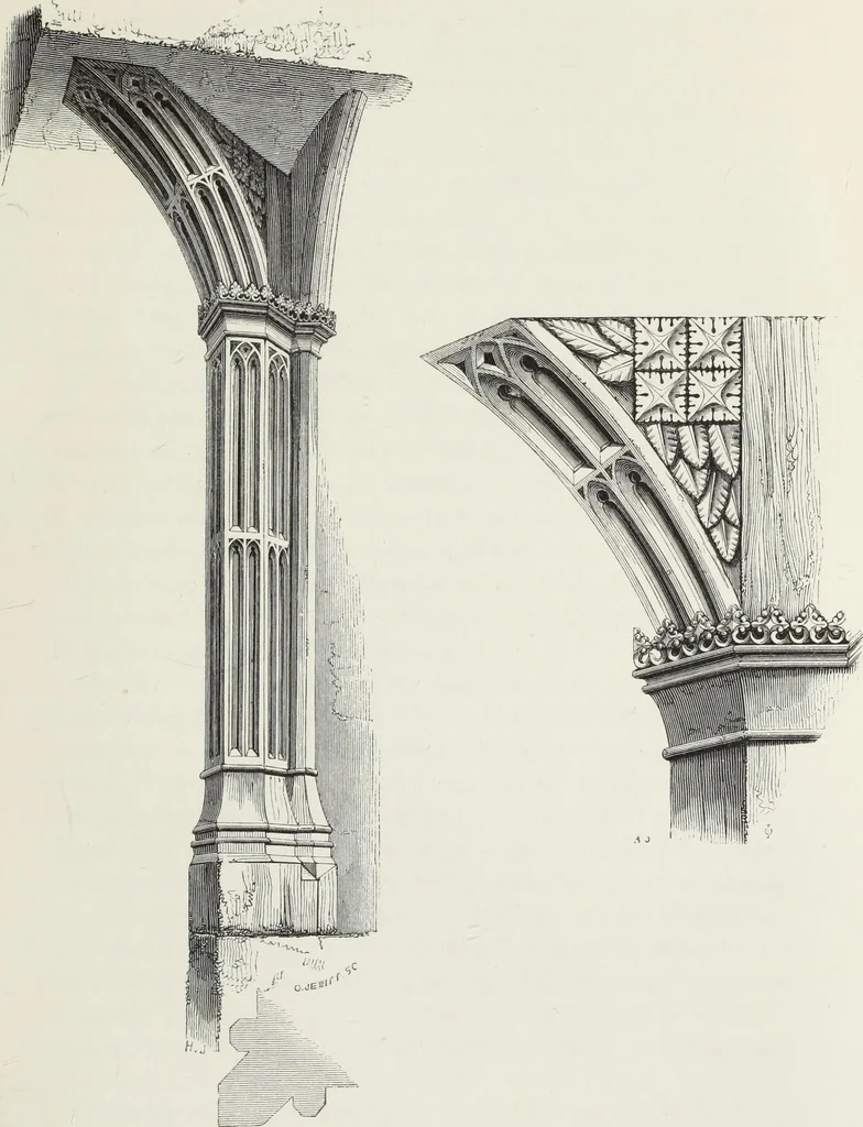 An illustration from Some account of domestic architecture in England, from Richard II to Henry VIII, 1859, leaf 58